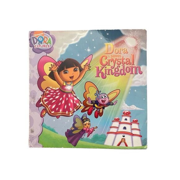 Nickelodeon Dora The Explorer “Dora Saves Crystal Kingdom” Paperback Book - Picture 1 of 4
